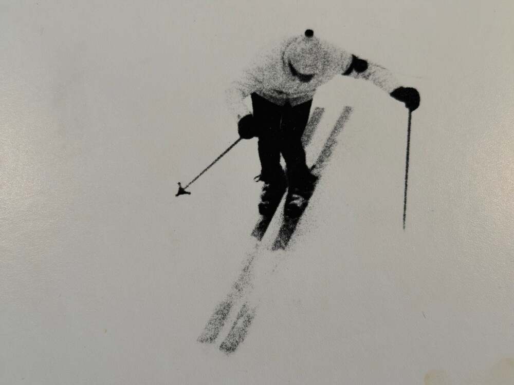 1970 Signed Paul Slaughter Ski Photo Print 1/36 Vintage Taos New Mexico Rare!